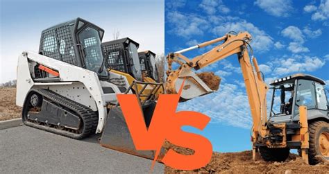 is backfilling with a skid stee faster than a backhoe|backhoe vs sewer loader.